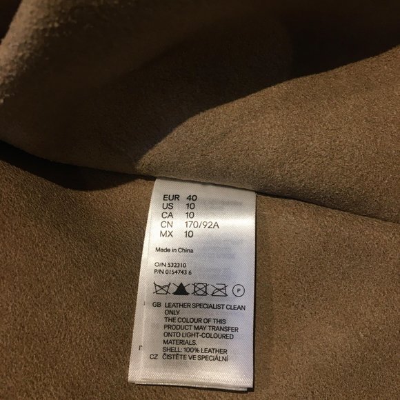 Margiela x H&M suede leather jacket - Picture 11 of 11